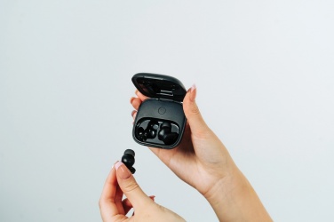 Logotrade promotional product image of: Lakewood RCS recycled and repairable wireless earbuds