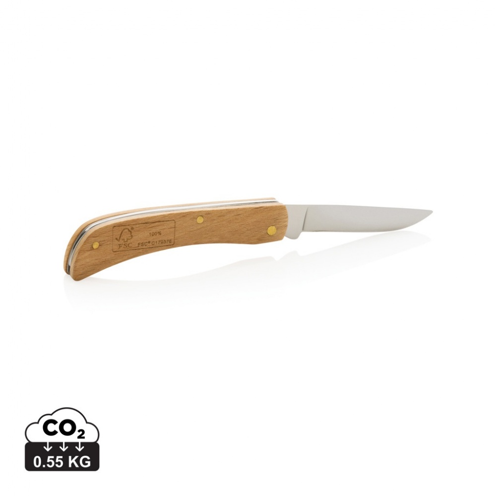 Logo trade business gift photo of: Wooden knife