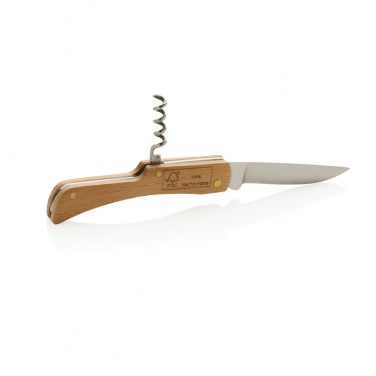 Logotrade promotional merchandise image of: Wooden knife with bottle opener
