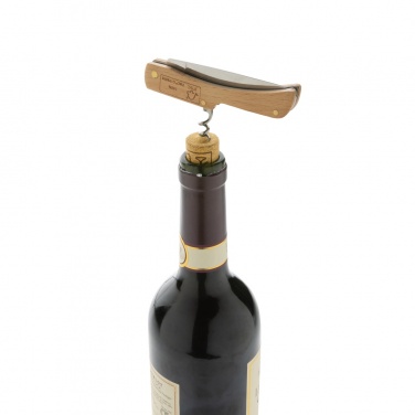 Logo trade promotional gift photo of: Wooden knife with bottle opener