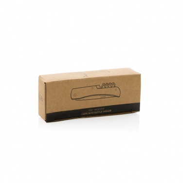Logo trade promotional giveaways image of: Wooden knife with bottle opener