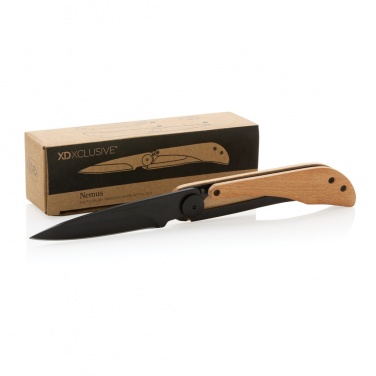 Logotrade advertising products photo of: Nemus Luxury Wooden knife with lock