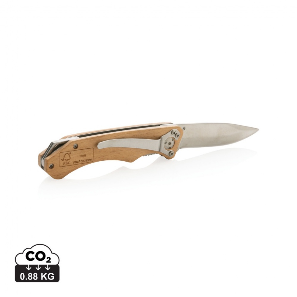 Logotrade advertising product image of: Wooden outdoor knife