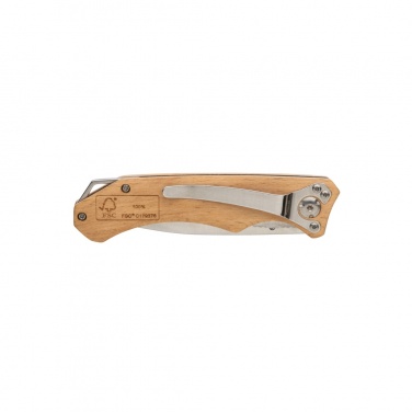 Logo trade promotional merchandise picture of: Wooden outdoor knife