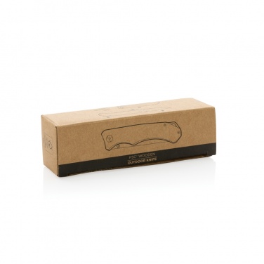 Logo trade promotional gift photo of: Wooden outdoor knife