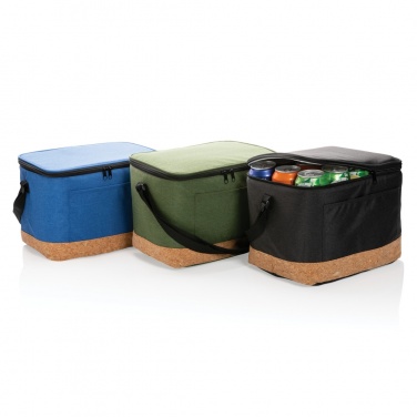 Logotrade promotional merchandise image of: Impact AWARE™ XL RPET two tone cooler bag with cork detail