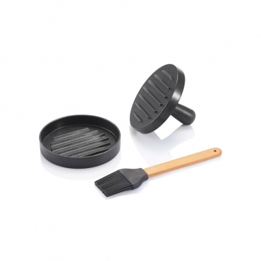 Logotrade promotional gifts photo of: BBQ set with hamburger press and brush