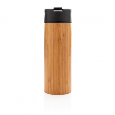 Logo trade promotional item photo of: Bogota vacuum bamboo coffee mug