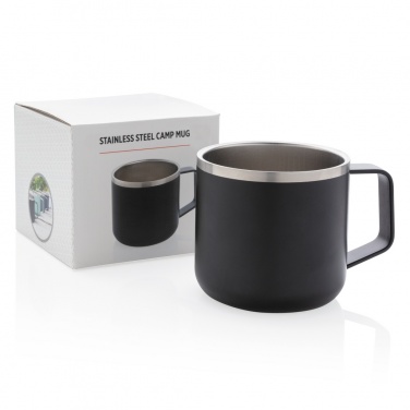 Logo trade promotional products image of: Stainless steel camp mug