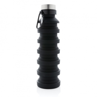 Logotrade promotional item image of: Leakproof collapsible silicone bottle with lid
