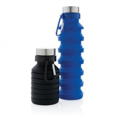 Logotrade promotional product picture of: Leakproof collapsible silicone bottle with lid