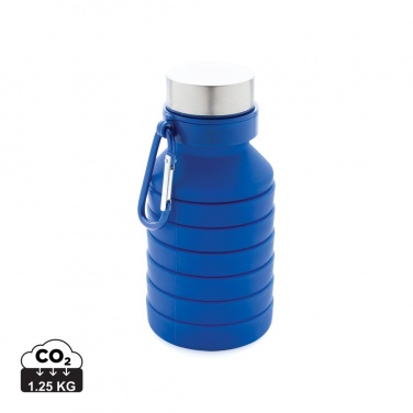 Logotrade promotional merchandise image of: Leakproof collapsible silicone bottle with lid