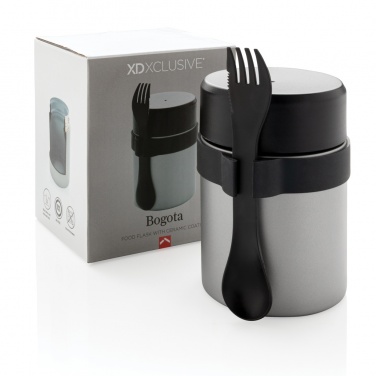 Logo trade promotional item photo of: Bogota food flask with ceramic coating