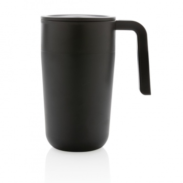 Logo trade promotional merchandise picture of: GRS Recycled PP and SS mug with handle