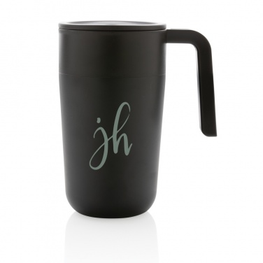 Logo trade promotional gift photo of: GRS Recycled PP and SS mug with handle
