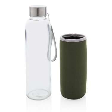 Logo trade promotional items picture of: Glass bottle with neoprene sleeve