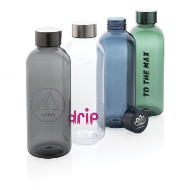 Logo trade promotional items image of: Leakproof water bottle with metallic lid