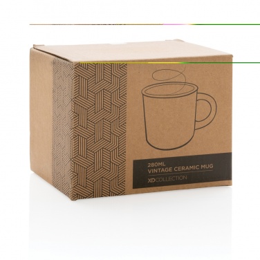 Logo trade advertising products picture of: Vintage ceramic mug 280ml