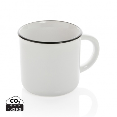 Logo trade advertising products image of: Vintage ceramic mug 280ml