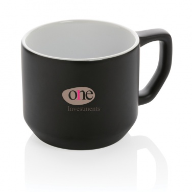 Logo trade advertising products picture of: Ceramic modern mug 350ml