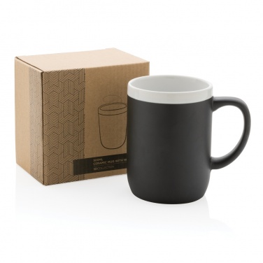 Logotrade promotional merchandise photo of: Ceramic mug with white rim 300ml