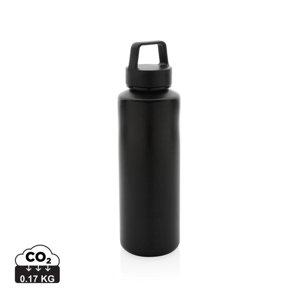 Logo trade advertising products picture of: RCS certified recycled PP water bottle with handle
