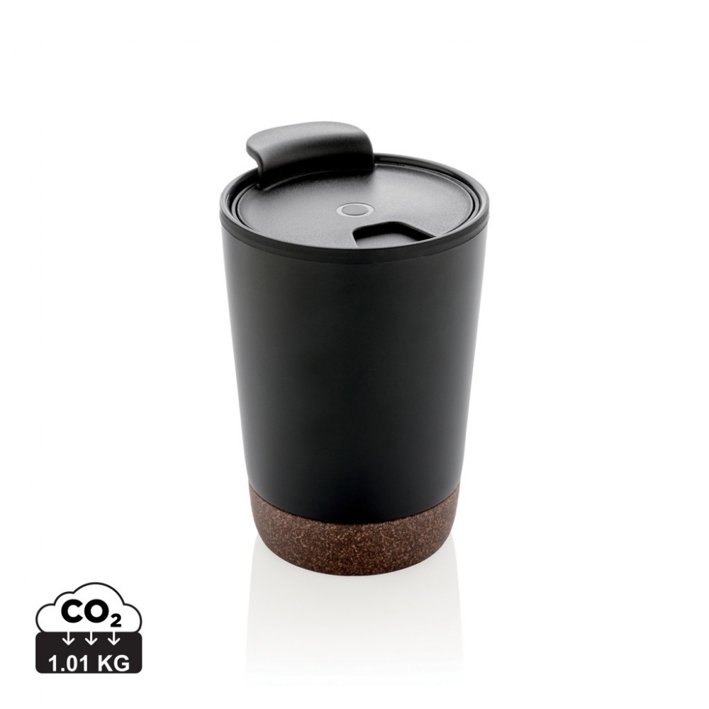 Logo trade promotional merchandise photo of: GRS RPP stainless steel cork coffee tumbler