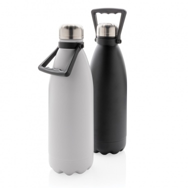 Logotrade promotional gift picture of: RCS Recycled stainless steel large vacuum bottle 1.5L