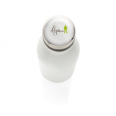 Logo trade promotional giveaways image of: Deluxe stainless steel water bottle