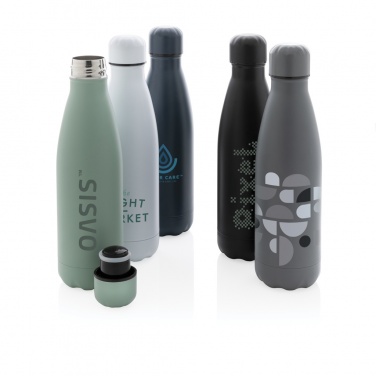Logotrade corporate gift image of: Solid colour vacuum stainless steel bottle 500 ml