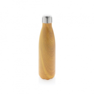 Logotrade promotional gift image of: Vacuum insulated stainless steel bottle with wood print