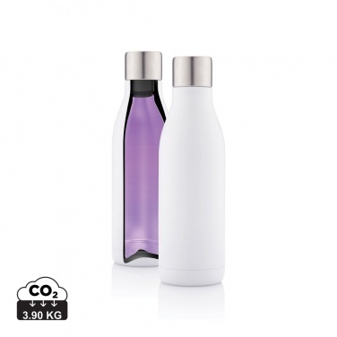 Logo trade promotional item photo of: UV-C steriliser vacuum stainless steel bottle
