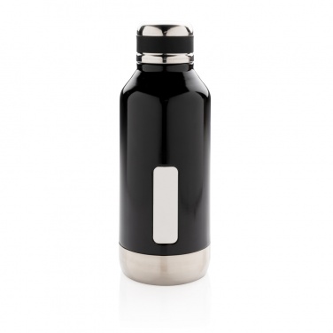 Logotrade promotional giveaway image of: Leak proof vacuum bottle with logo plate