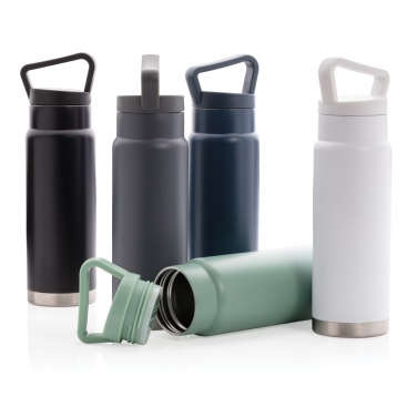 Logo trade advertising products image of: Leakproof vacuum on-the-go bottle with handle