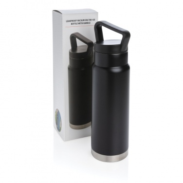 Logo trade promotional product photo of: Leakproof vacuum on-the-go bottle with handle