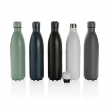 Logo trade promotional item photo of: Solid colour vacuum stainless steel bottle 750ml