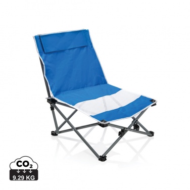 Logo trade business gifts image of: Foldable beach chair in pouch