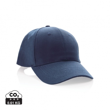 Logo trade promotional giveaways picture of: Impact 6 panel 280gr Recycled cotton cap with AWARE™ tracer