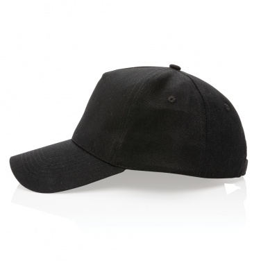 Logo trade corporate gift photo of: Impact 5panel 280gr Recycled cotton cap with AWARE™ tracer