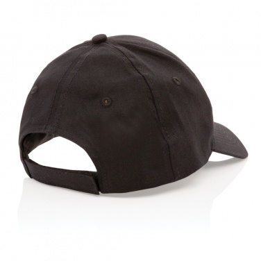 Logo trade business gifts image of: Impact 6 panel 190gr Recycled cotton cap with AWARE™ tracer