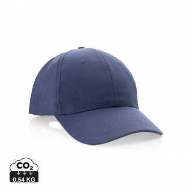 Logo trade advertising products image of: Impact 6 panel 190gr Recycled cotton cap with AWARE™ tracer