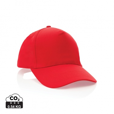 Logo trade advertising products picture of: Impact 5 panel 190gr Recycled cotton cap with AWARE™ tracer