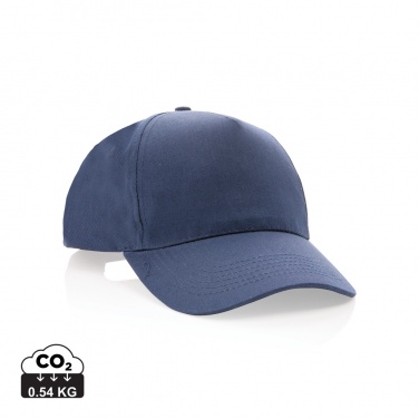 Logo trade promotional product photo of: Impact 5 panel 190gr Recycled cotton cap with AWARE™ tracer