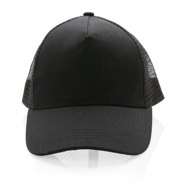 Logotrade promotional product picture of: Impact AWARE™ Brushed rcotton 5 panel trucker cap 190gr