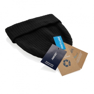 Logo trade promotional giveaway photo of: Pryor AWARE™ Polylana® beanie with cuff