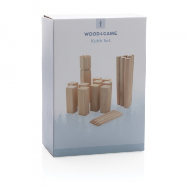 Logo trade promotional items image of: Wooden kubb set