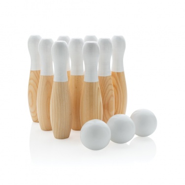 Logotrade promotional giveaway image of: Wooden skittles set