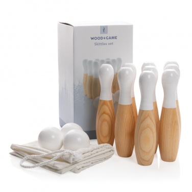 Logotrade promotional product picture of: Wooden skittles set