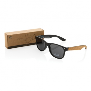 Logotrade promotional gift image of: GRS recycled PC plastic sunglasses with cork