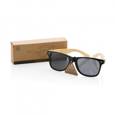 Logotrade promotional item image of: Bamboo and RCS recycled plastic sunglasses